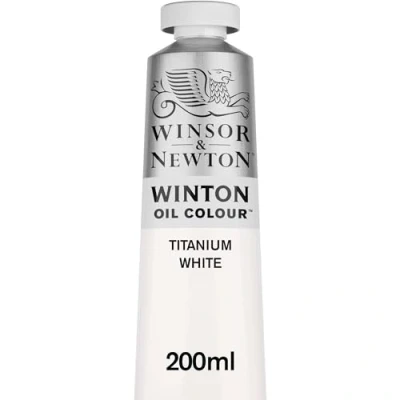 Immagine di Winsor &amp; Newton Winton 1437644 Colore a olio da 200 ml, colore: bianco titanio