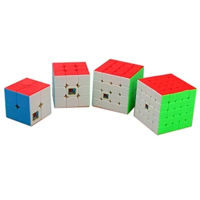Immagine di MoYu MoFangJiaoShi MFJS Pacchetto Cubo Velocità Senza Adesivo 2x2 3x3 4x4 5x5 Magico Cubing Classroom Smooth Puzzle Set con Confezione regalo