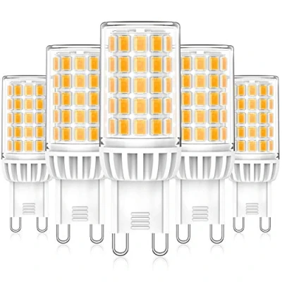 Immagine di Eco.Luma Lampadine LED G9 2700K Bianco Caldo, 6W Alogena 50W 60W, Non Dimmerabile Lampada, Senza Sfarfallio Angolo del Fascio 360 AC 220 240V, Confezione da 5