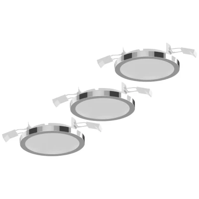 Immagine di LightMe LM85660 Aqua Lampada LED da incasso Kit 3 (monocolore) GX53 18 W Cromo