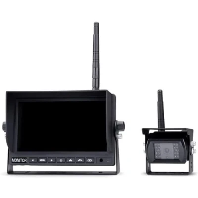 Immagine di Midland Truck Guardian PRO Sistema video di retromarcia senza fili 4 ingressi telecamera, Linee guida e distanza, Ulteriore luce IR, microfono incorporato
