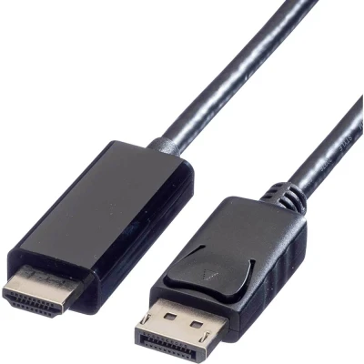 Immagine di Value Displayport Cavo Spina DisplayPort, HDMI A 1.00 m Nero 11.99.5785 Schermato