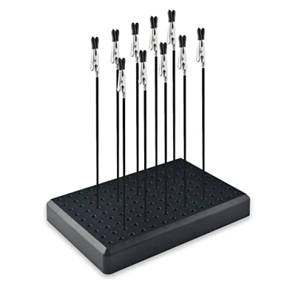 Immagine di ABEST Alta qualità 10 pezzi Clip a coccodrillo con supporto di base per aerografo Hobby Model Parts Models Assemblare