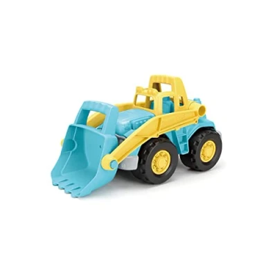 Immagine di Green Toys Loader Truck Yellow/Blue 100% Recycled Digger Toy with Moveable Bucket Loader, Quality Sand and Water