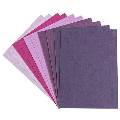 Immagine di Ideen mit Herz Set di biglietti d&#039;auguri 10 colorati e buste bianche effetto lino ideale per auguri compleanno, matrimonio, ecc. (tonalità bacche, DIN B6 16,5 x 11,5 cm)