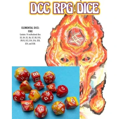 Immagine di Goodman Games Dungeon Crawl Classics Dice Set Elemental Fire