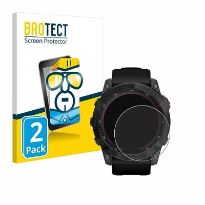 Immagine di brotect Pellicola Protettiva per Garmin Fenix 7X (51 mm) Protezione Schermo (2 Pezzi) [Trasparente, Anti Impronte]