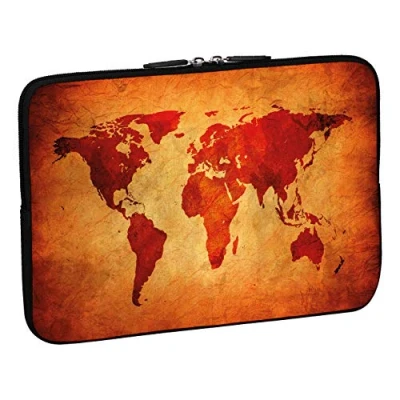 Immagine di PEDEA Custodia per notebook in neoprene 15,6 pollici, brown global map