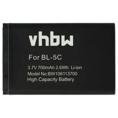Immagine di vhbw Batteria Li Ion da 700mAh (3.7V) compatibile con Phonak Dect II, CP 1 Smartphone Telefono Cellulare sostituisce 1000059