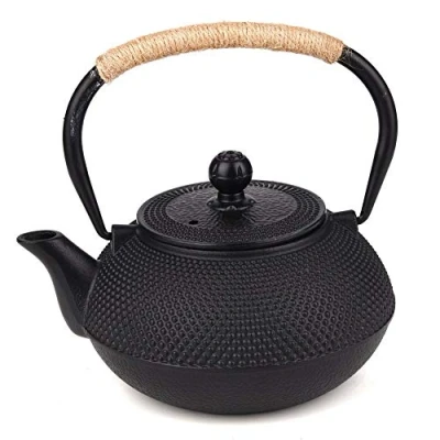 Immagine di La migliore teiera giapponese in ghisa con infusore per tè acciaio inox, 1000 ml (nero)