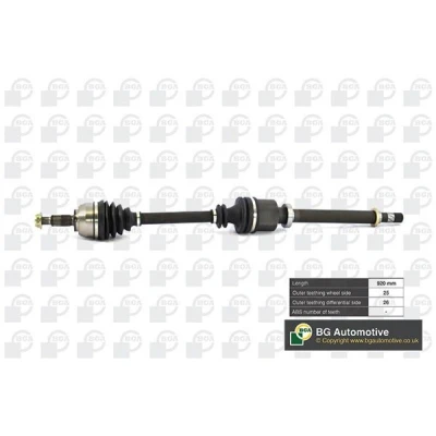 Immagine di BGA DS7349R Albero motore / Semiasse Assale anteriore Dx 920, 920mm RENAULT: MEGANE 2, SCENIC 2 Kombi