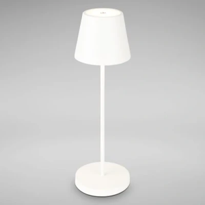 Immagine di B.K.Licht lampada da tavolo dimmerabile senza fili, comodino a LED con tocco come decorazione per balconi, esterni, camera letto, soggiorno, campeggio, giardino, USB C, interni ed