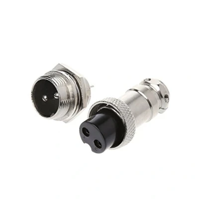 Immagine di Dabixx Spina per Aviazione Connettore Maschio e Femmina Pannello in Metallo 16mm 2/3/4/5/6/8/9 Pin GX16 2