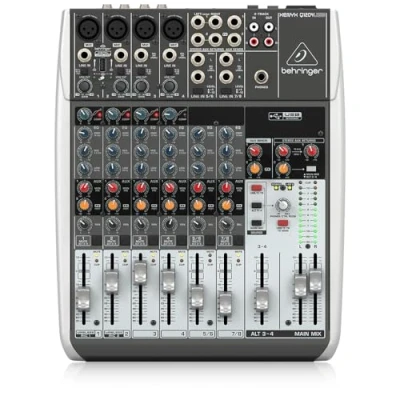 Immagine di BEHRINGER XENYX Q1204 USB MIXER 12 INGRESSI 2/2 BUS 4 COMPRESSORI +48V INTERFACCIA AUDIO WIRELESS READY