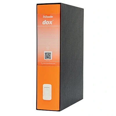 Immagine di Rexel Esselte Dox 2 Raccoglitore a Leva Formato Protocollo D8, A4, Arancione, 1 Pezzo