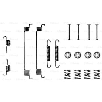 Immagine di BOSCH 1 987 475 162 Kit accessori, Ganasce freno con molla PEUGEOT: 206 Hatchback, 206+ Van, RENAULT: CLIO 2, FIAT: Punto I Hatchback