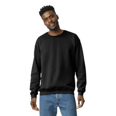 Immagine di Gildan Felpa Girocollo In Pile, Modello G18000, Uomo, Nero, XL