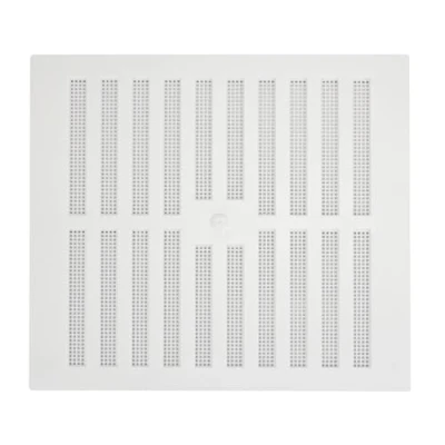 Immagine di Map Hardware Sfiato in plastica bianca regolabile 9x9&#039;&#039; 909 02 (WT1802), 9 x inch
