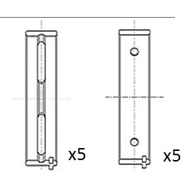 Immagine di FAI AutoParts BM1050 STD Cuscinetto albero a gomito FIAT: Coupe, Uno Hatchback, BRAVO 1, ALFA ROMEO: 155, 166, 145