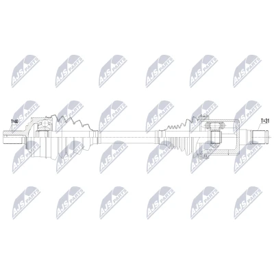 Immagine di Albero motore/Semiasse NTY NPW VV 156
