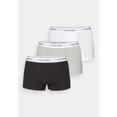 Immagine di Calvin Klein Underwear Modern Stretch Trunk 3 PACK Culotte, Uomo, Taglia: Small, Grey heather/white/black