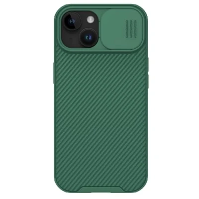 Immagine di Nillkin CamShield Pro Series Custodia per Apple iPhone 15 Plus, colore: Verde scuro