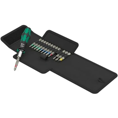 Immagine di Wera Kraftform Kompakt 838 RA S Set 1 05051060001 Kit inserti 14 parti Croce Phillips, Pozidriv, TORX, Brugola interna, Taglio incl. Cacciavite