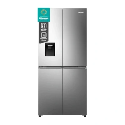 Immagine di Hisense RQ5P470SMIE, Frigorifero Americano Quattro Porte, Classe E, Inox, Total No Frost, WiFi, Metal Cooling, Zona Convertibile, Display LED, Dispenser Acqua, Motore Inverter