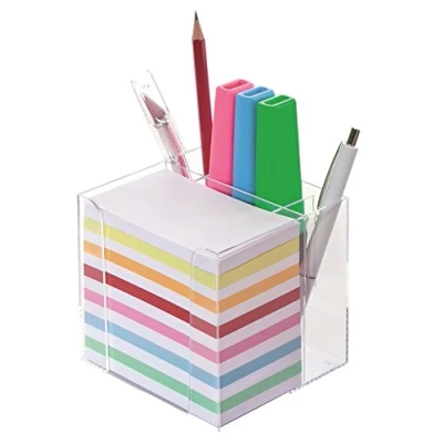 Immagine di Wedo 270266916 Box Foglietti in Plastica, 700 Fogli, 5.5 x 9 cm, Trasparente