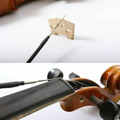 Immagine di 1pcs Violino dado file taglio stringa slot violoncello ponte strumenti per fare