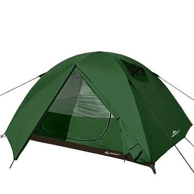 Immagine di Forceatt Tenda Campeggio 3 Persone, Impermeabile Antivento a Due Porte, Ultra Leggero Facile da Installare Tende Campeggio, per Spiaggia, Arrampicata, Escursionismo