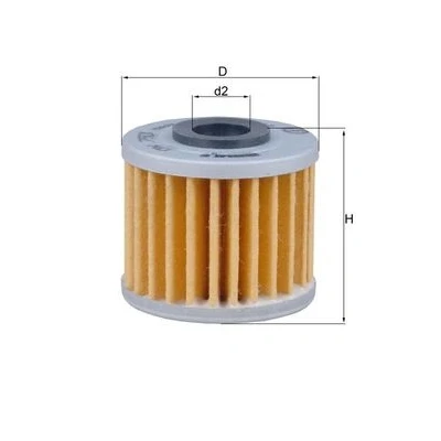 Immagine di MAHLE ORIGINAL OX 793 filtro olio Cartuccia