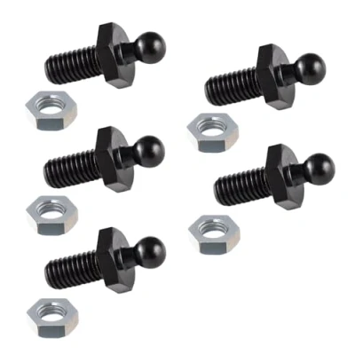 Immagine di New Marine Tenax Viti filettate, 5 pezzi, M5 x 10 mm, colore: Nero