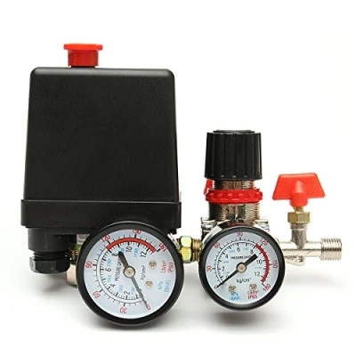 Immagine di MASUNN 125Psi Compressore Aria Valvola di Pressione Regolatore Regolazione Manometri