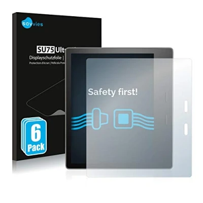 Immagine di savvies (6 Pezzi Pellicola Protettiva per Amazon Kindle Oasis 2017 (9.Gen) / 2019 (10.Gen) Protezione Schermo Trasparente