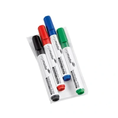Immagine di Legamaster 7 110594 Boardmarker TZ 100, 4er Set, je 1 Marker in schwarz, rot, blau und grün