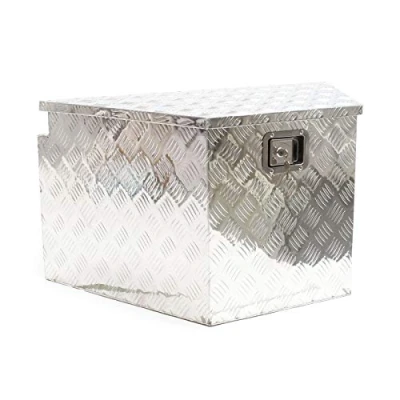Immagine di Wiltec Cassetta porta attrezzi camion in alluminio 83 x 48 46 cm Baule sottoscocca