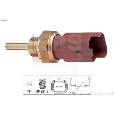 Immagine di EPS 1.830.326 Sensore Temperatura Refrigerante Made in Italy OE Equivalent FIAT: Panda II Hatchback, Punto Grande Hatchback