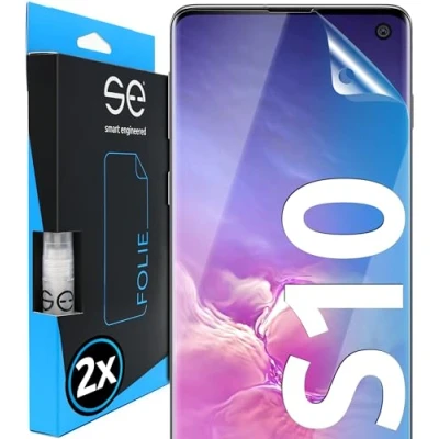 Immagine di smart engineered 3D Pellicola Protettiva per schermo Samsung Galaxy S10 [2 pezzi Transparente, Case friendly, qualità dell&#039;immagine full HD,Pellicola TPU