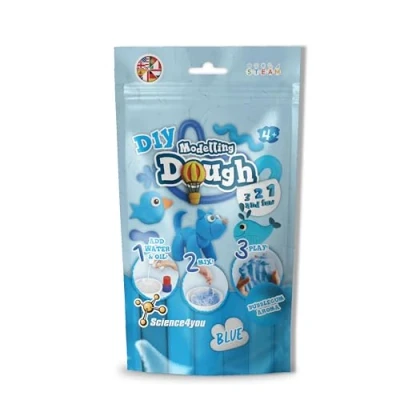 Immagine di Science4you Pasta Modellare Kit, Crea la Tua Argilla Profumata Morbida e Asciutta, Plastilina Blu, Regalo Creativo Bambine 4 5 6 7 8+, 4758