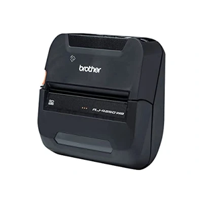 Immagine di Brother RJ 4250WB Stampante portatile da 4&quot; resistente e affidabile per etichette/ricevute con connettività Wi Fi, Bluetooth USB.