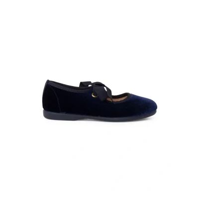 Immagine di Pisamonas Merceditas LAZO Ballerine con cinturino per bambini, Taglia: 30, Azul marino Tessuto / sintetico