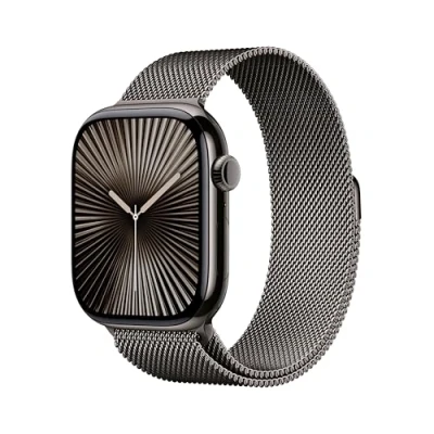 Immagine di Apple Watch Series 10 4G 46mm Slate Titanium (Cinturino Grigio Milanese M/L)