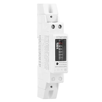Immagine di XTM18S 220V 5 30A kWh Meter, LCD digitale monofase 1P DIN Rail Contatore di energia elettrica