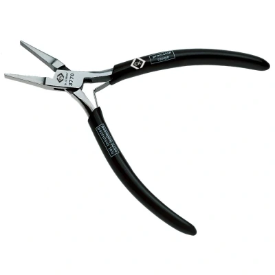 Immagine di Pinza a becchi lunghi Dritti Elettronica e meccanica di precisione 120 mm C.K T3770