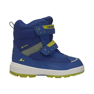 Immagine di Viking Pl​a​y​ Hi​g​h​ GTX R Wa​r​m​, Scarpe da Passeggio Unisex Bambini e ragazzi, Multicolore (Cobolt/Lime), 23 EU