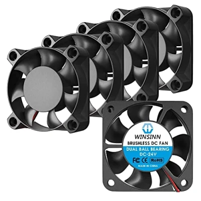 Immagine di WINSINN Ventola da 40 mm 24 V, Ender 3 ventole di aggiornamento Volt 4010 doppio cuscinetto a sfera, funziona con Pro 3X CR 10S (confezione 5)