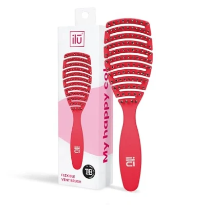 Immagine di TB TOOLS FOR BEAUTY ILU MY HAPPY COLOR Spazzola districante per capelli secchi e bagnati (rosso)