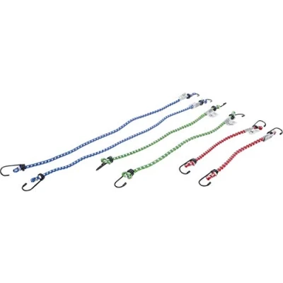 Immagine di Bgs Technic Pro+ Set Cavi Elastici Con Ganci Per Fissaggio Bagagli, 2 X 300/450 / 600 Mm