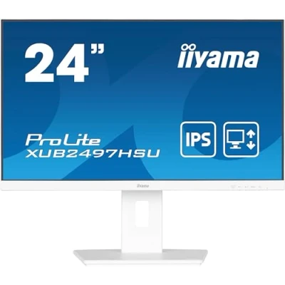 Immagine di Iiyama ProLite XUB2497HSU W2 Monitor LED ERP E (A G) 60.5 cm (23.8 pollici) 1920 x 1080 Pixel 16:9 1 ms HDMI ™, DisplayPort, Cuffie (jack da 3,5 mm), USB IPS